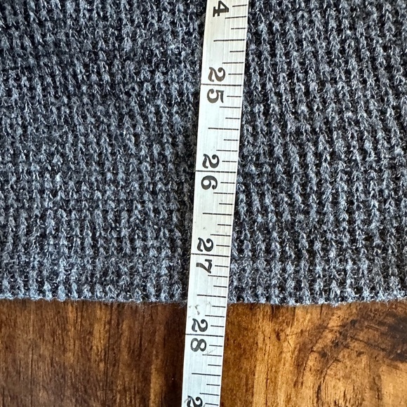 Native People | Charcoal Waffle Knit Faux Wrap Top - Picture 7 of 7